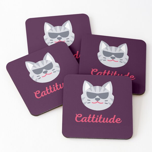 Item preview, Cattitude Cool Cat designed and sold by BhavyaBathla.