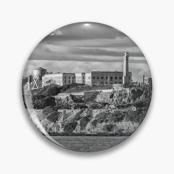 Item preview, Alcatraz Island Prison Black And White San Francisco Bay California designed and sold by Piper-Deals.