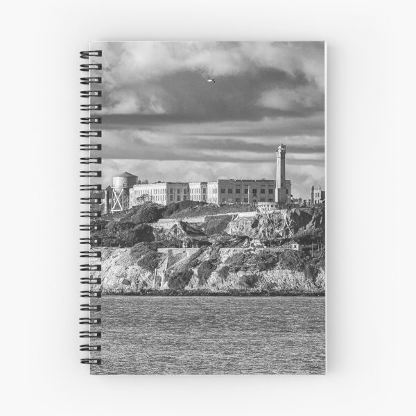 Item preview, Alcatraz Island Prison Black And White San Francisco Bay California designed and sold by Piper-Deals.