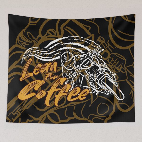 Item preview, Lean for Coffee, for Ducati Monster Bikers who loves Coffee designed and sold by etoide.