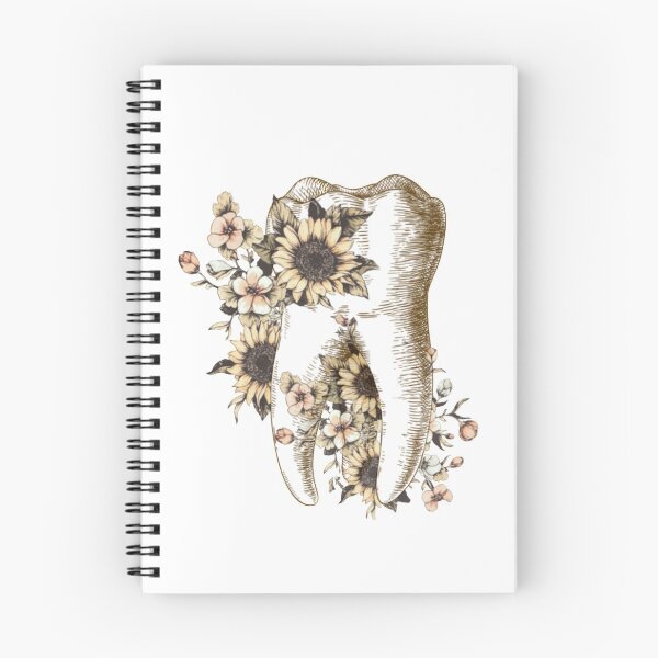 Item preview, Tooth with sunflowers, dental design designed and sold by guaka-molly.