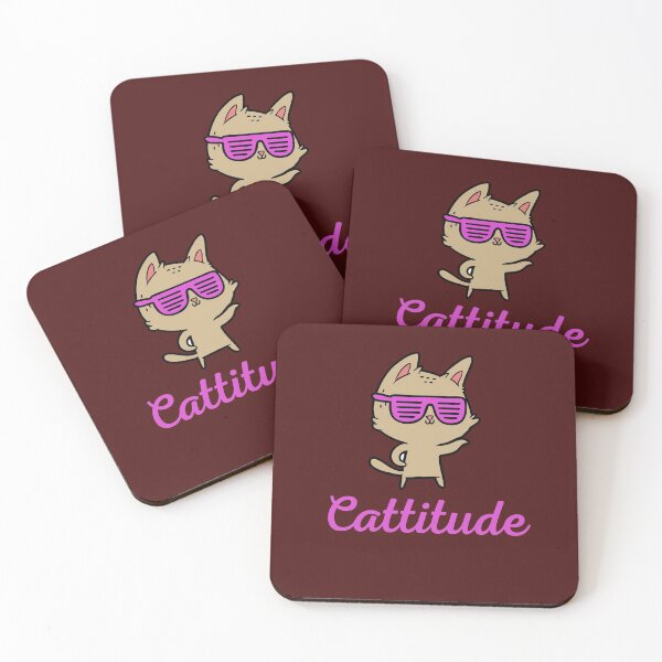 Item preview,  Cattitude Cool Cat designed and sold by BhavyaBathla.