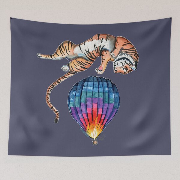 Item preview, Leaping Tiger Grey designed and sold by marleywrightart.