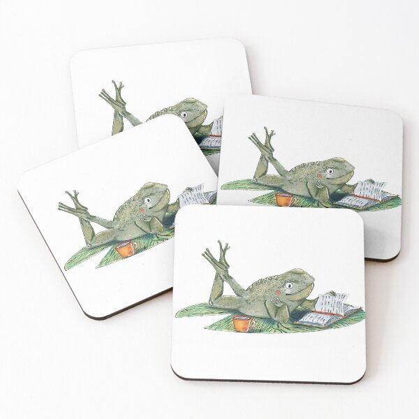 Item preview, Frog reading designed and sold by emassketches.