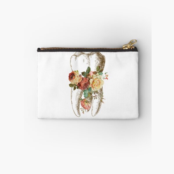 Item preview, Tooth with orange flowers, dental design designed and sold by guaka-molly.