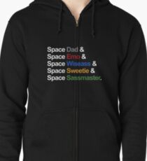 Voltron - Paladins IN SPACE! (For Dark Backgrounds) Zipped Hoodie