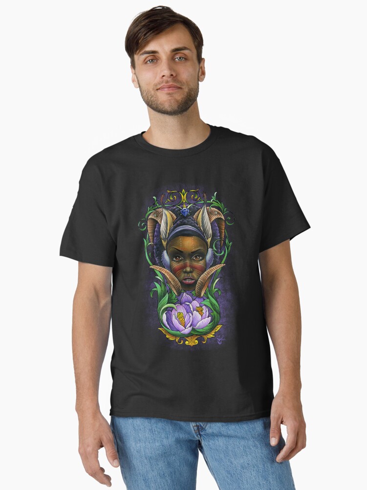 Thumbnail 1 of 7, Classic T-Shirt, The Mountain Goddess designed and sold by jabwai.