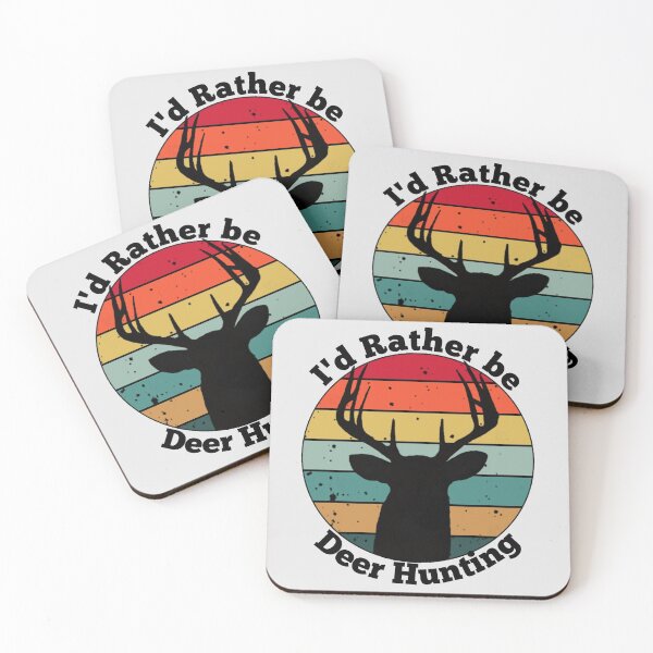 Item preview, Vintage I'd Rather Be Deer Hunting Design, With 10pt Buck designed and sold by LifeCrush.