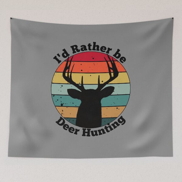 Item preview, Vintage I'd Rather Be Deer Hunting Design, With 10pt Buck designed and sold by LifeCrush.