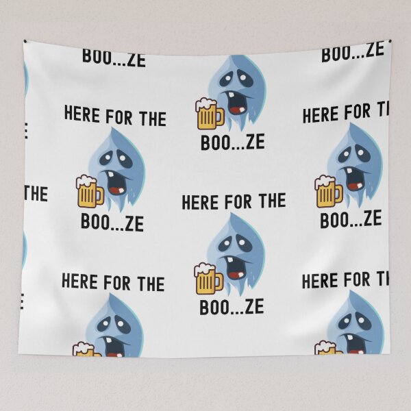 Item preview, Here For The Booze, Halloween Boos designed and sold by SportyDogShop.