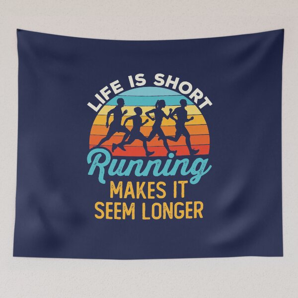 Item preview, Life Is Short Running Makes It Seem Longer Runner Joke designed and sold by jaygo.