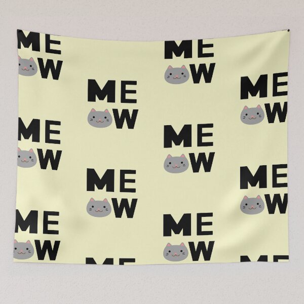 Item preview, Meow Cute Cat designed and sold by BhavyaBathla.