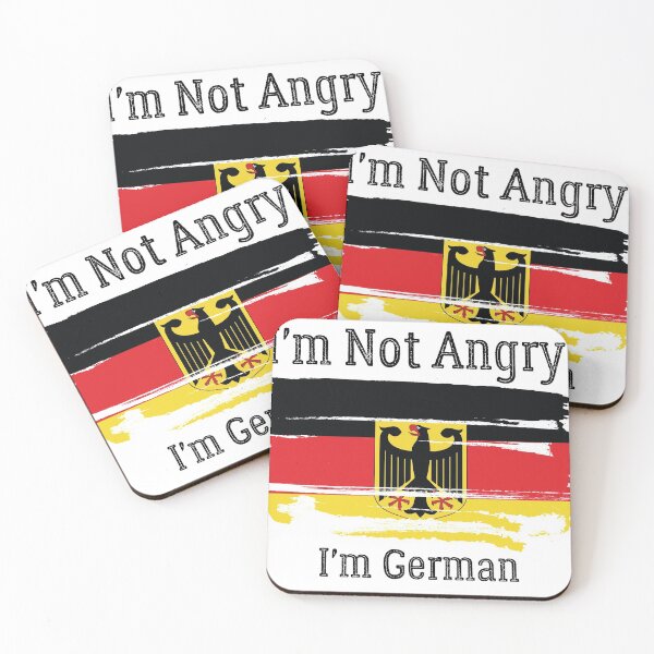 Item preview, i'm not angry i'm german, German Flag Oktoberfest Clothing Men Women T-Shirt designed and sold by Yobeli.