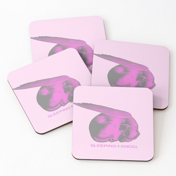 Artikelvorschau, Be Protected Pink Grey Winged Dog Sleeping Dog Angel entworfen und verkauft von SpiritGifts.