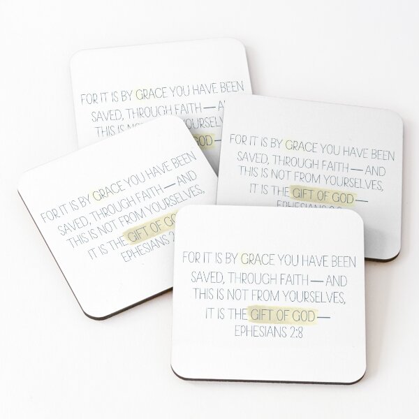 Item preview, Bible Verses Sticker, Ephesians 2:8, Bible Quote, Faith, Christian Stickers designed and sold by SHiNStudio.