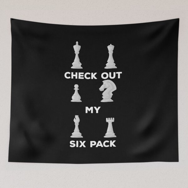 Item preview, Check Out My Six Pack, funny chess Game designed and sold by StoreMix23.