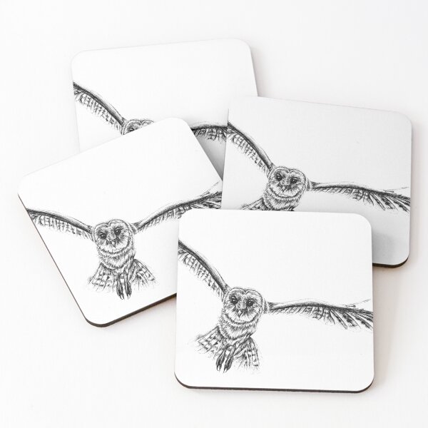 Item preview, Barn owl flying designed and sold by LorenDowding.