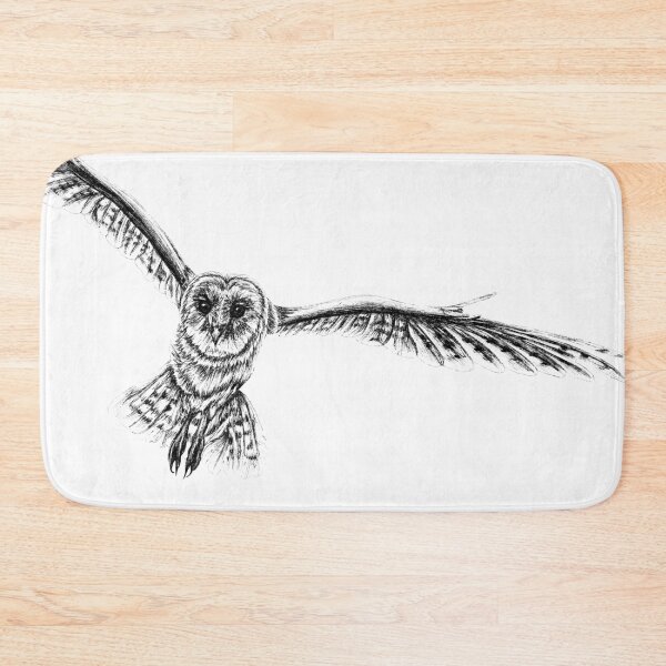 Item preview, Barn owl flying designed and sold by LorenDowding.