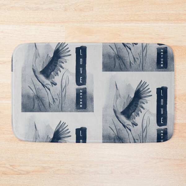 Item preview, Love nature- buoyant heron subtle pastel designed and sold by Takemeforaride.