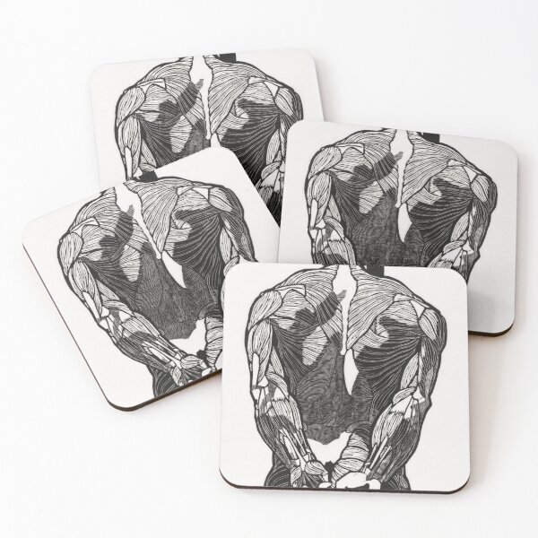 Item preview, Anatomical study of a man's back muscles (1906–1945) by Reijer Stolk designed and sold by Designedbysm.
