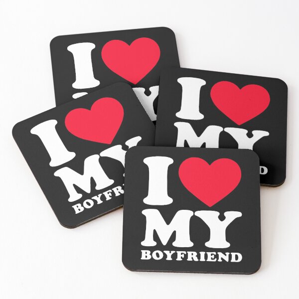 Item preview, I Love My Boyfriend With Red Heart designed and sold by ZimbomDesigner.