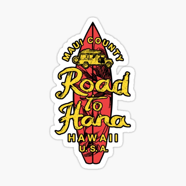 Item preview, MAUI Road to Hana Hawaii Vintage Hawaiian  designed and sold by IronEcho.