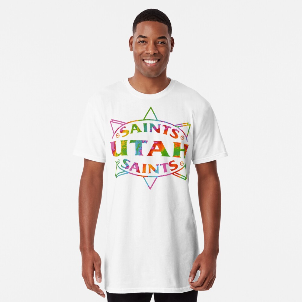 Utah Saints T-shirt Black Tee Red Print 