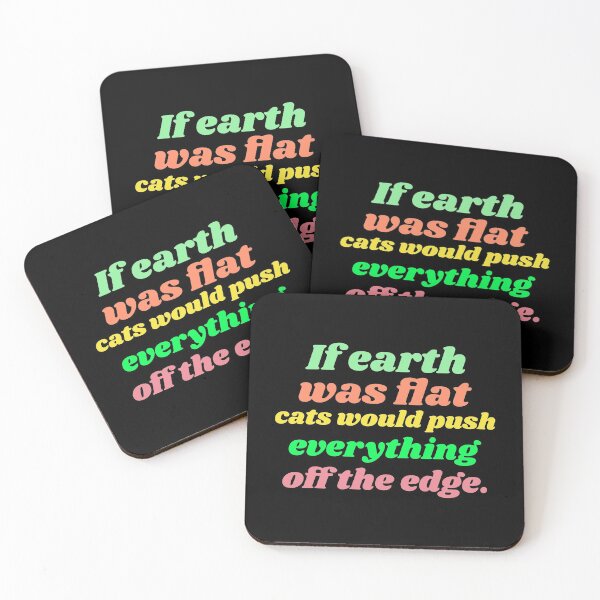 Item preview, Flat earth conspiracy cats designed and sold by avit1.