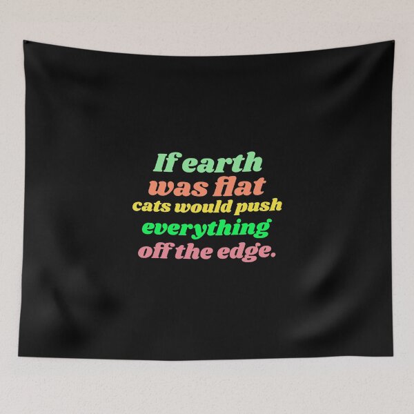 Item preview, Flat earth conspiracy cats designed and sold by avit1.