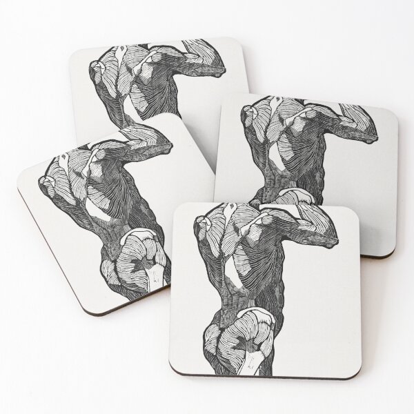 Item preview, Anatomical study of a man's back muscles (1906–1945) by Reijer Stolk designed and sold by Designedbysm.