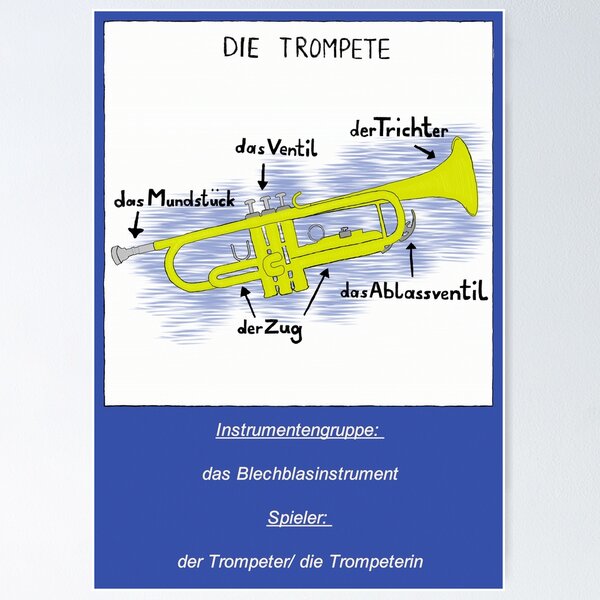 Artikel-Vorschau von Trompete mit Beschreibung, designt und verkauft von Tastenhauer.