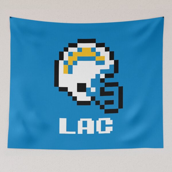 Item preview, Los Angeles Chargers (Tecmo Super Bowl Football Helmet) designed and sold by The Armorsmith.