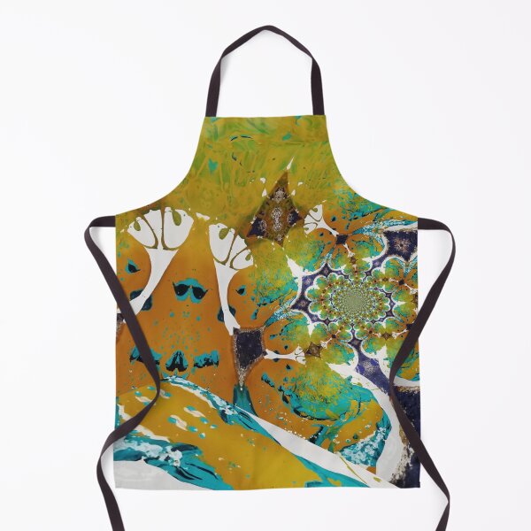 Item preview, Psychedelia Green, Orange, Purple and Aqua Geometric/Lyrical Abstract Art Galaxy - Jenny Meehan designed and sold by Jenny Meehan Art Prints and Patterns .
