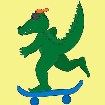 Artwork thumbnail, Skater Crocodile by diegovcarvalho
