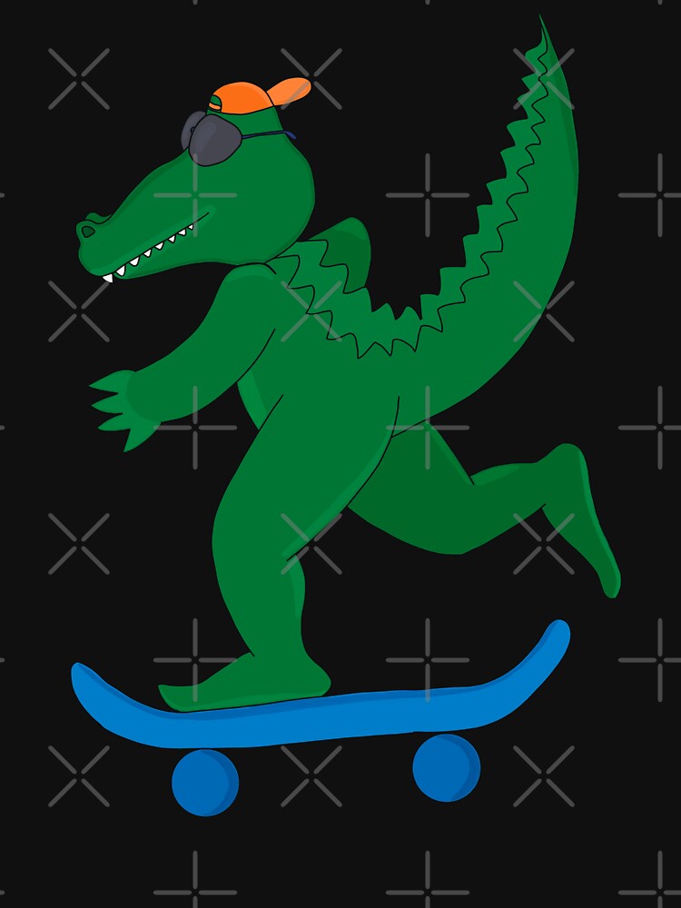Thumbnail 7 of 7, Classic T-Shirt, Skater Crocodile designed and sold by diegovcarvalho.
