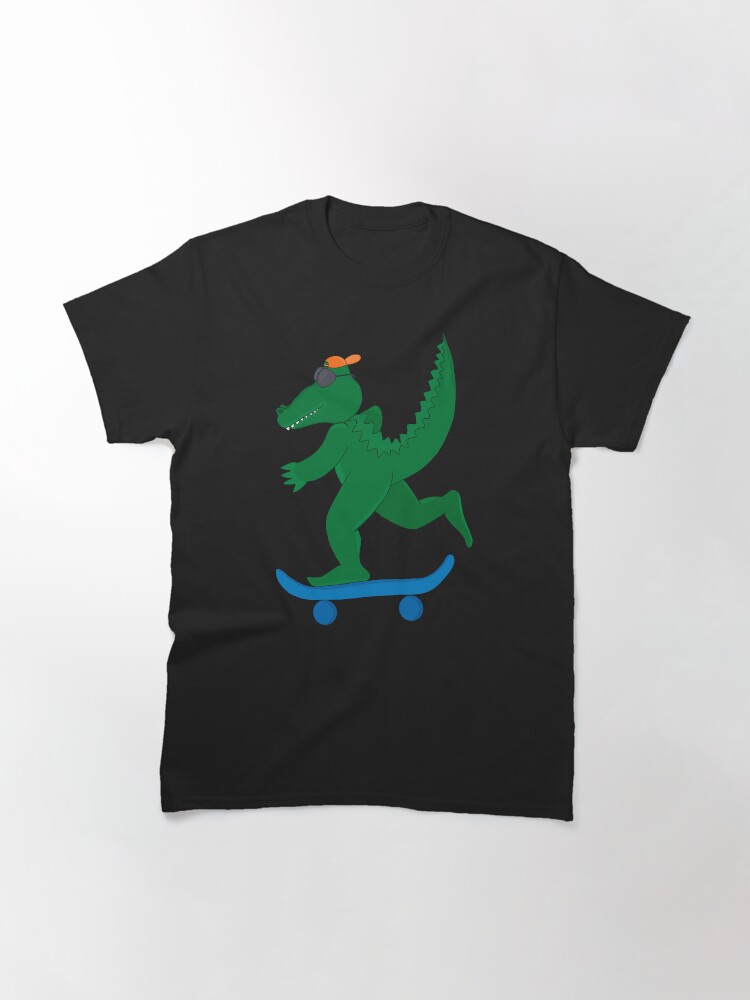 Thumbnail 3 of 7, Classic T-Shirt, Skater Crocodile designed and sold by diegovcarvalho.