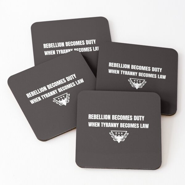 Item preview, Rebellion Becomes Duty When Tyranny Becomes Law designed and sold by TAPDesigns.