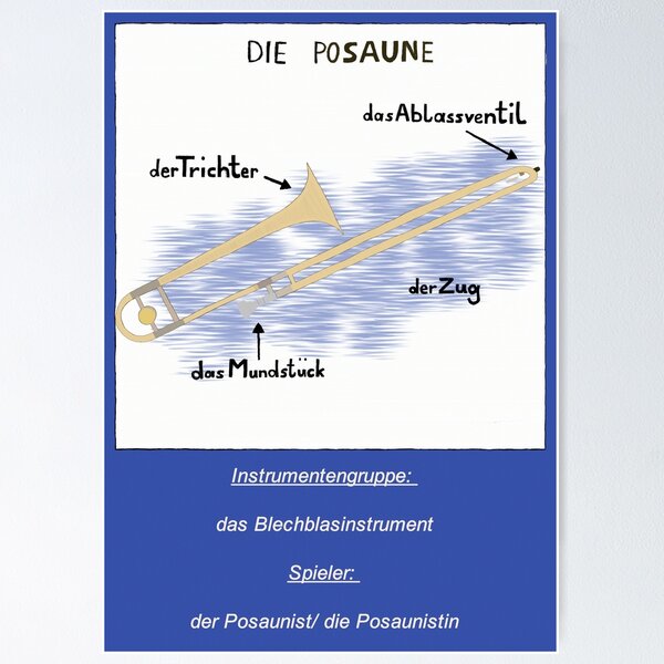 Artikel-Vorschau von Posaune mit Beschreibung, designt und verkauft von Tastenhauer.