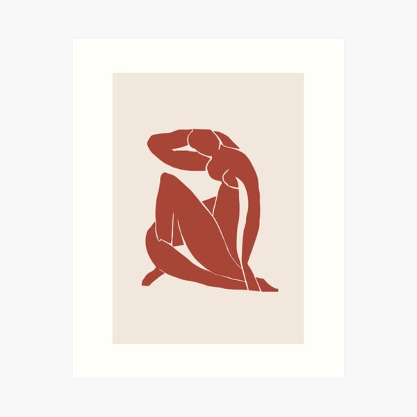 Matisse Nu Bleu Terracotta Art Print