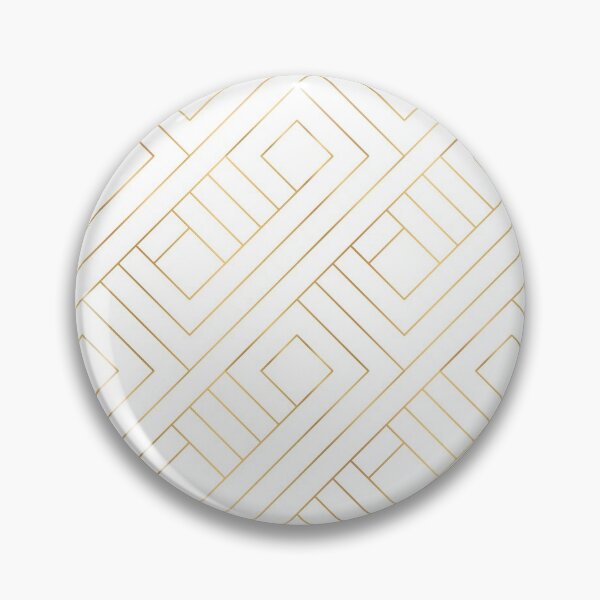 Item preview, Elegant Gold Geometric Pattern With Gold Shimmer On White designed and sold by Vic Torys ☆.