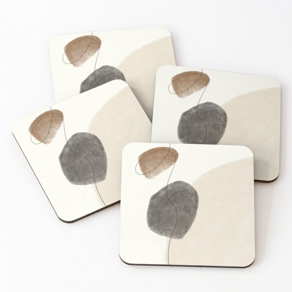 Item preview, Mid Century Minimalist Oil Painting - 1 designed and sold by thedustyshelves.