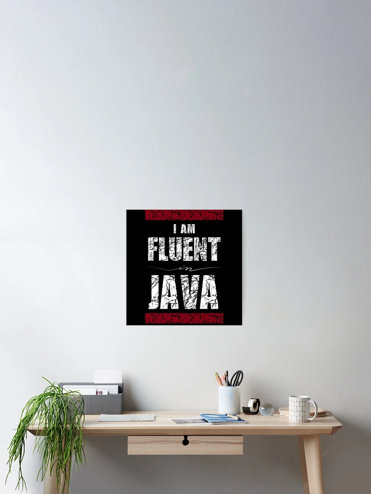 Imagen 2 de 3, Póster con la obra Soy fluido en Java, diseñada y vendida por FoxCodeCreation.