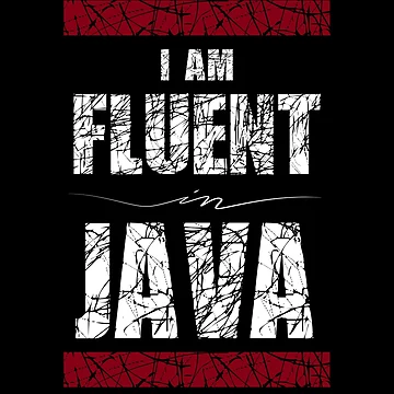 Artwork thumbnail, I Am Fluent In Java by FoxCodeCreation