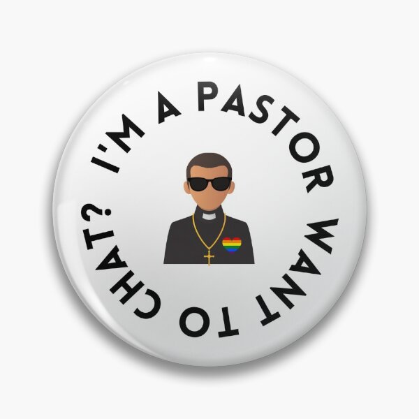 Artikelvorschau, Ich bin ein Pastor - Weiß, brünett, mask entworfen und verkauft von jenhibben.