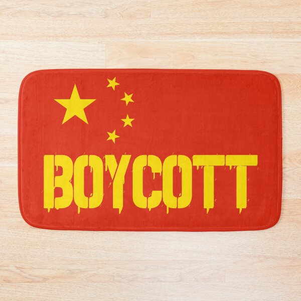 Item preview, Boycott China Flag and Writing Design designed and sold by BunchOfWords.