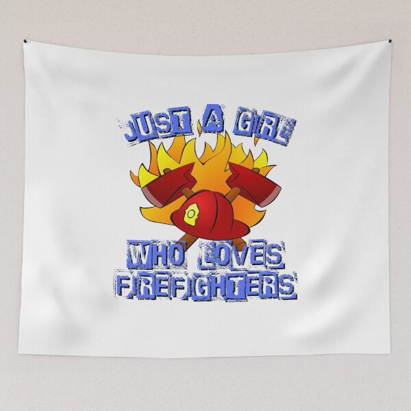 Item preview, Just a girl who loves firefighters designed and sold by Diamaber.