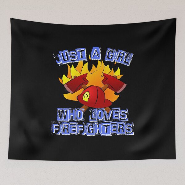 Item preview, Just a girl who loves firefighters designed and sold by Diamaber.