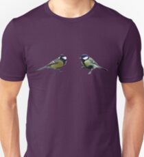 Great Tits Graphic Vector Tee Unisex T-Shirt