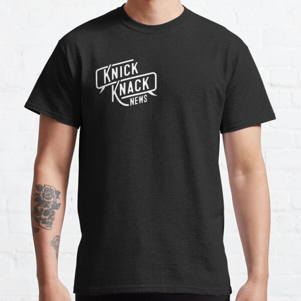 Knick Knack News Logo - White (Small) Classic T-Shirt