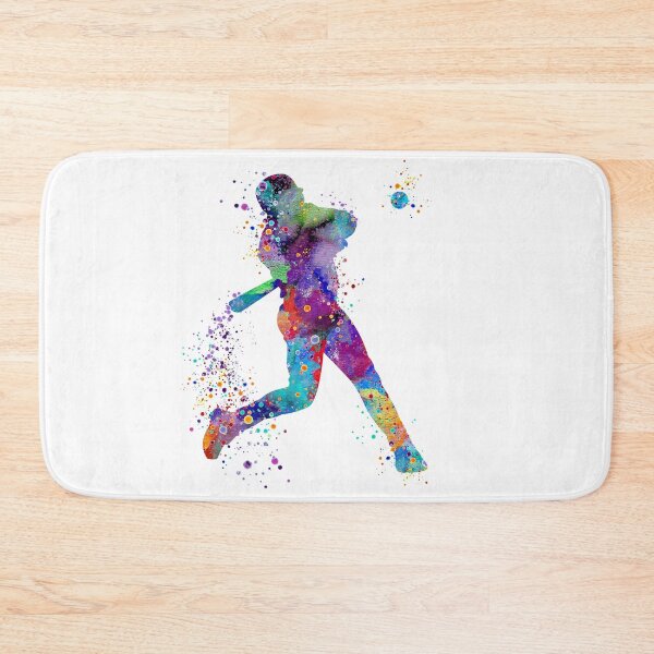 Item preview, Baseball Boy Batter Softball Player Watercolor Silhouette designed and sold by LotusGifts.